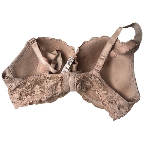 Victoria's Secret Women's Cream and Brown Bra 36DD Used - Picture 4 of 6